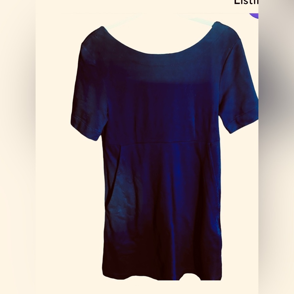 Isaac Mizrahi dress for target. Navy.  pocket’s! Size medium